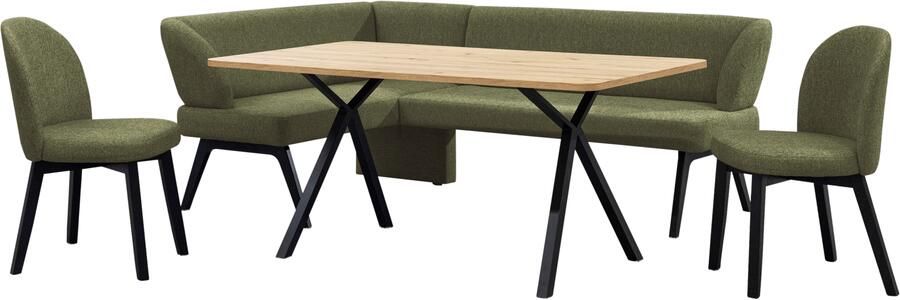 Home affaire Eethoek Aretha eetkamerset zitgroep hoekbank keukenbank Eetkamer zitgroep tafel stoelen en bank gestoffeerd Nosag-vering (4-delig) - Foto 11