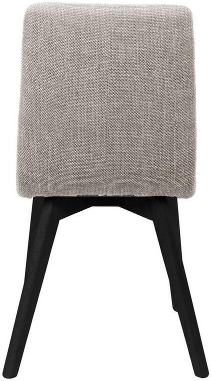 Home affaire Stoel met 4 poten Arosa eettafelstoel gestoffeerde stoel keukenstoel eetstoel 2-delige set poten van massief eiken of beuken met gestikt stof (set 2 stuks) - Foto 5