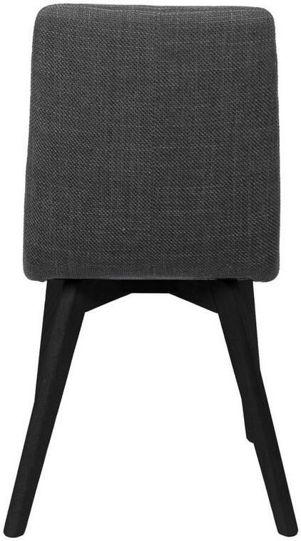 Home affaire Stoel met 4 poten Arosa eettafelstoel gestoffeerde stoel keukenstoel eetstoel 2-delige set poten van massief eiken of beuken met gestikt stof (set 2 stuks) - Foto 5