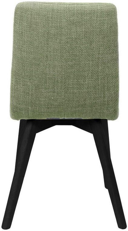 Home affaire Stoel met 4 poten Arosa eettafelstoel gestoffeerde stoel keukenstoel eetstoel 2-delige set poten van massief eiken of beuken met gestikt stof (set 2 stuks) - Foto 5