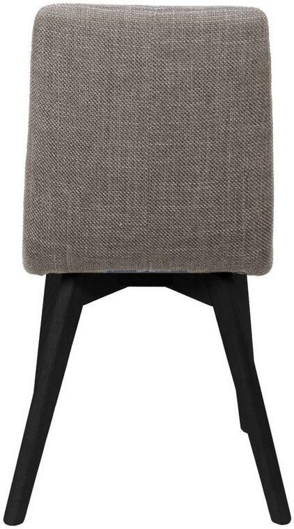 Home affaire Stoel met 4 poten Arosa eettafelstoel gestoffeerde stoel keukenstoel eetstoel 2-delige set poten van massief eiken of beuken met gestikt stof (set 2 stuks) - Foto 6