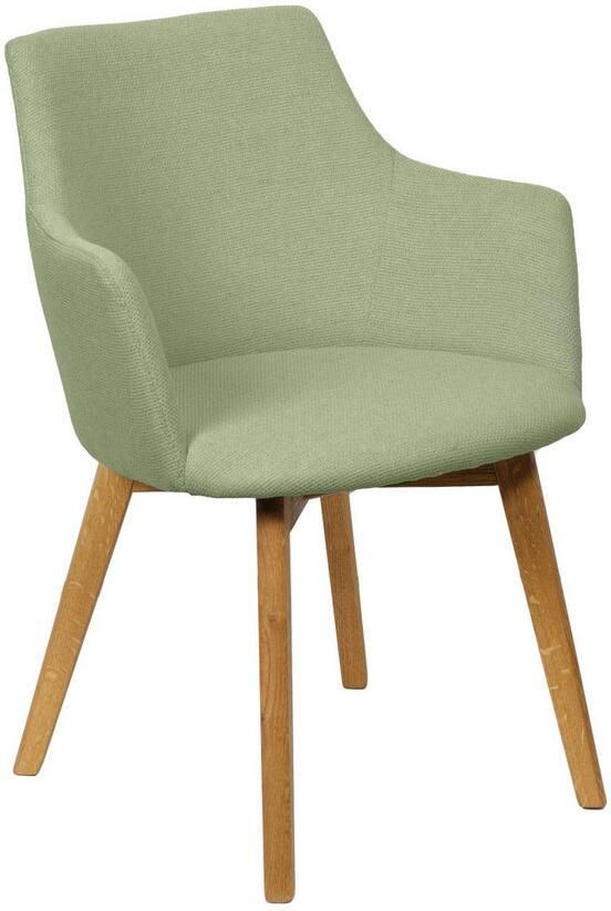 Home affaire Stoel met armleuningen Ena eettafelstoel gestoffeerde fauteuil woonstoel eetstoel met armleuningen (set 2 stuks) - Foto 2