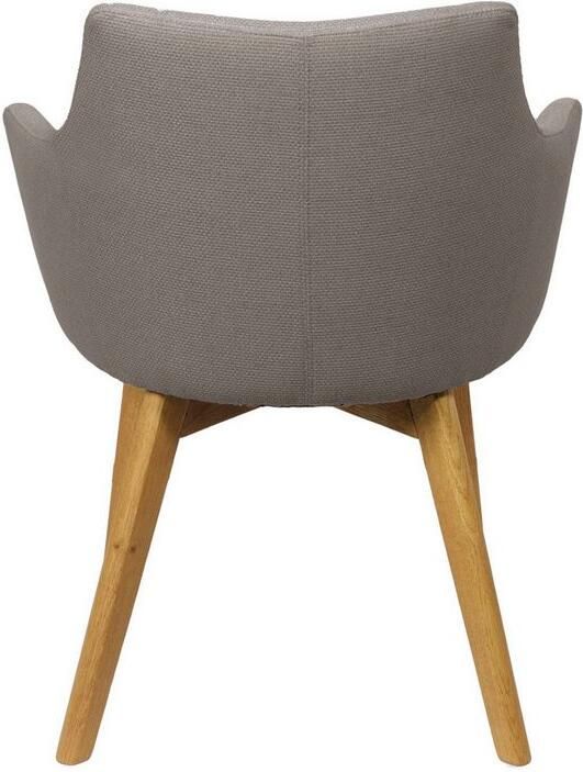 Home affaire Stoel met armleuningen Ena eettafelstoel gestoffeerde fauteuil woonstoel eetstoel met armleuningen (set 2 stuks) - Foto 5