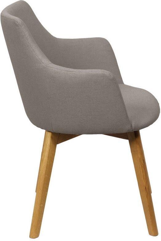 Home affaire Stoel met armleuningen Ena eettafelstoel gestoffeerde fauteuil woonstoel eetstoel met armleuningen (set 2 stuks) - Foto 4