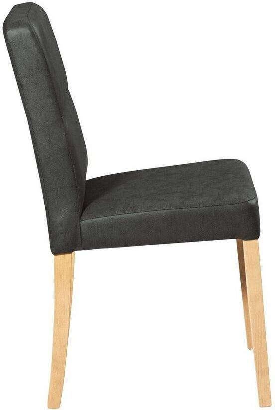 Home affaire Stoel met 4 poten Laros Massief houten frame (set) - Foto 4