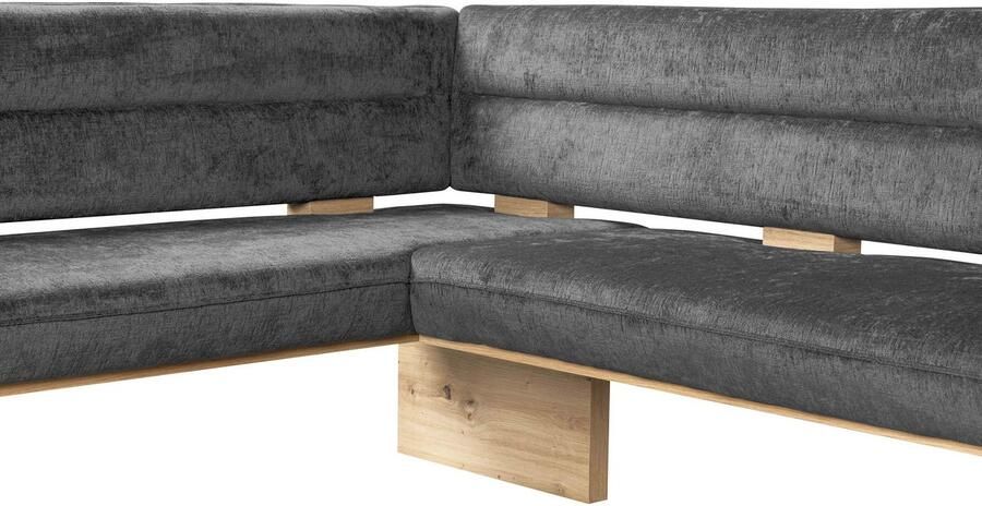 Home affaire Eethoek Louise + Miles eetkamerset zitgroep hoekbank keukenbank Eetkamer zitgroep stoelen tafel en bank comfortabel gepolsterd (4-delig) - Foto 11