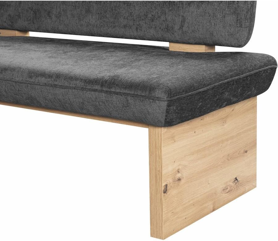 Home affaire Eethoek Louise + Miles eetkamerset zitgroep hoekbank keukenbank Eetkamer zitgroep stoelen tafel en bank comfortabel gepolsterd (4-delig)