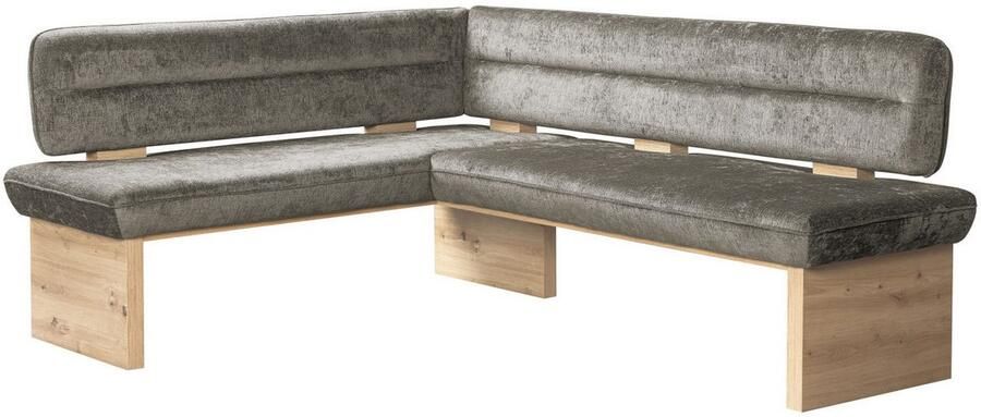 Home affaire Eethoek Louise + Miles eetkamerset zitgroep hoekbank keukenbank Eetkamer zitgroep stoelen tafel en bank comfortabel gepolsterd (4-delig) - Foto 12