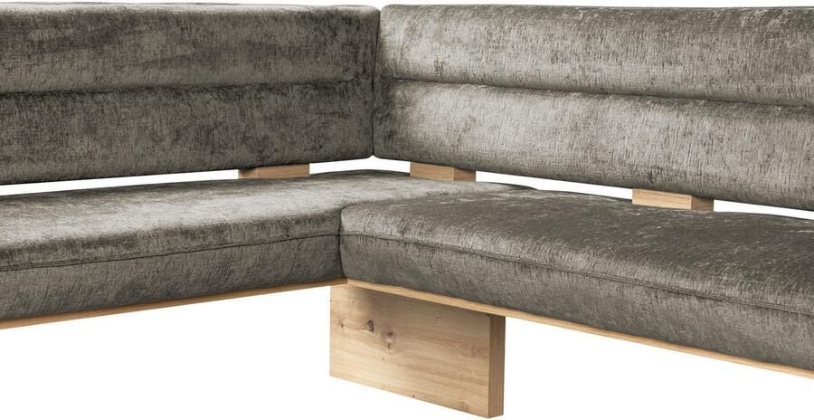 Home affaire Eethoek Louise + Miles eetkamerset zitgroep hoekbank keukenbank Eetkamer zitgroep stoelen tafel en bank comfortabel gepolsterd (4-delig) - Foto 9