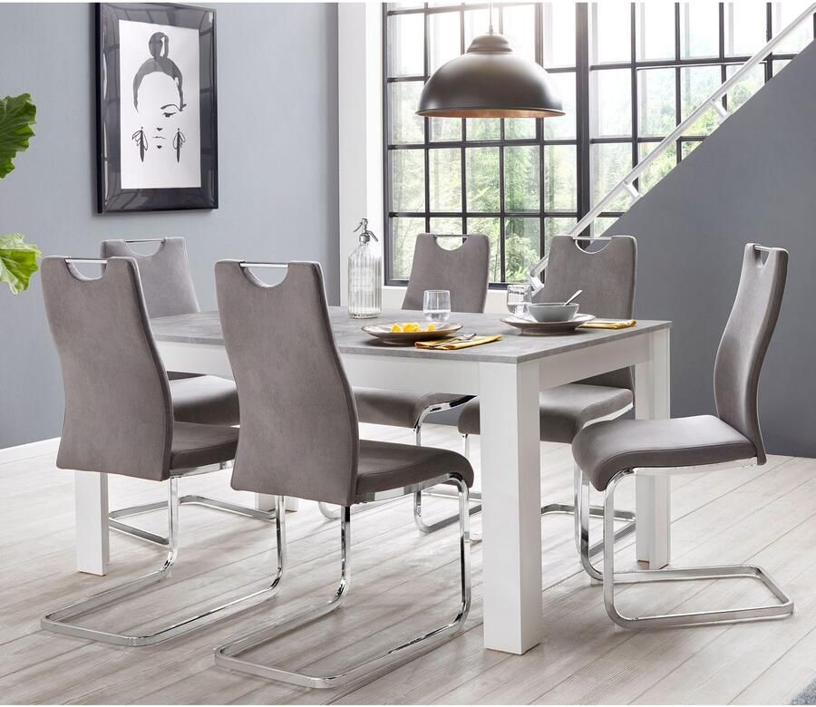 Home affaire Eethoek Milano 4 stoelen en 1 tafel (set 5-delig) - Foto 2