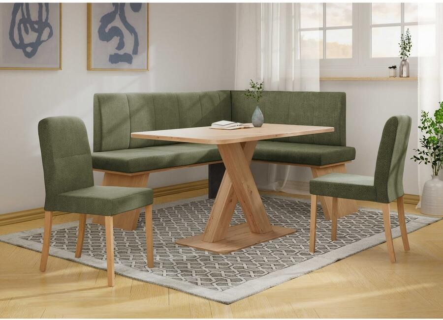 Home affaire Eethoek Nina Eetkamer zitgroep stoelen tafel en bank comfortabel gepolsterd (4-delig) - Foto 13