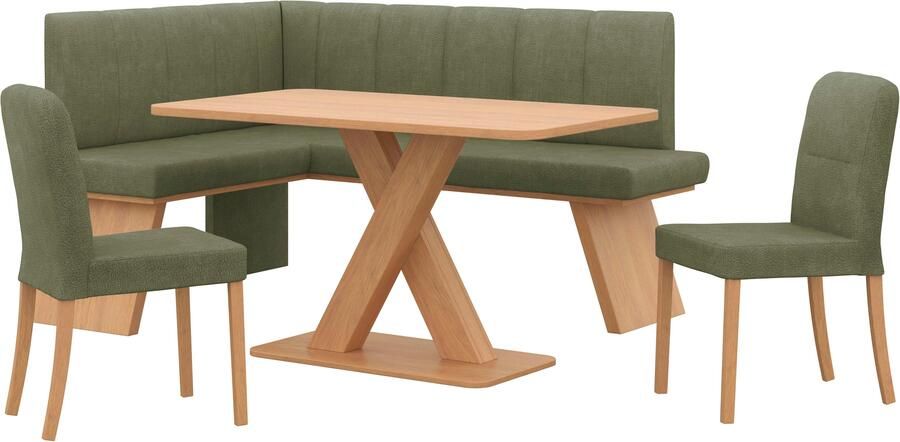 Home affaire Eethoek Nina Eetkamer zitgroep stoelen tafel en bank comfortabel gepolsterd (4-delig) - Foto 11