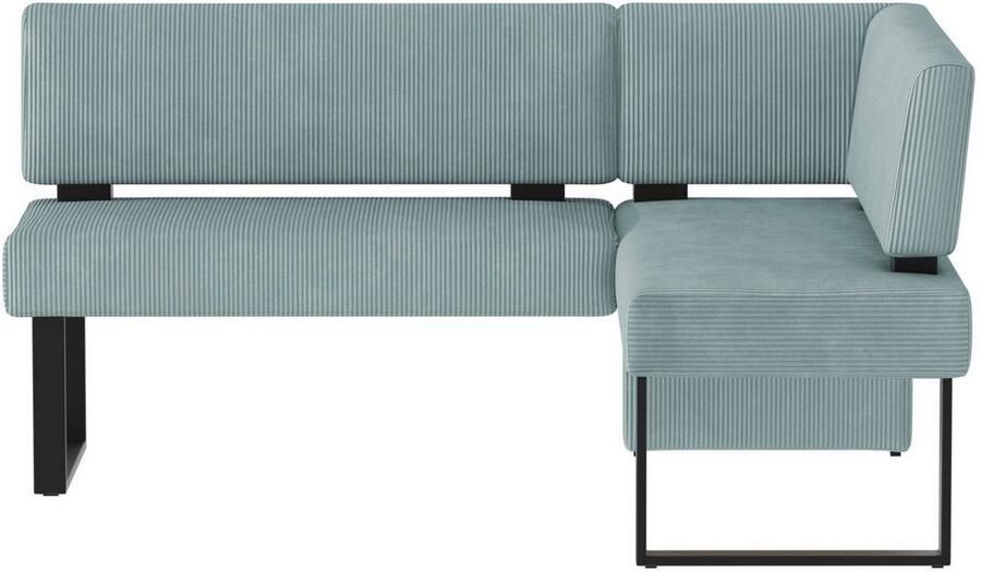 Home affaire Hoekbank Oliver met metalen frame keukenbank verschillende hoezen cord eetkamerbank ottos choice - Foto 4