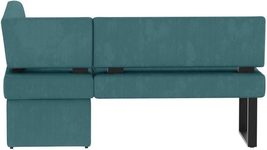 Home affaire Hoekbank Oliver met metalen frame keukenbank verschillende hoezen cord eetkamerbank ottos choice - Foto 4
