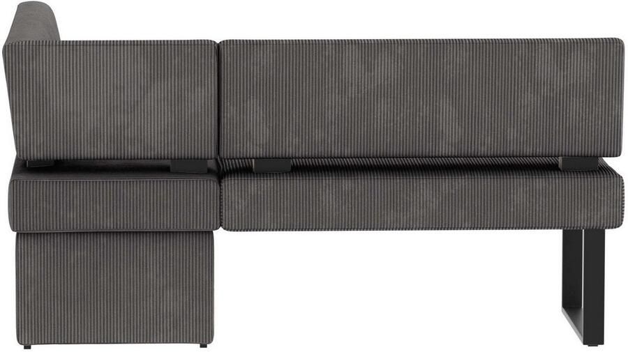 Home affaire Hoekbank Oliver met metalen frame keukenbank verschillende hoezen cord eetkamerbank ottos choice - Foto 10