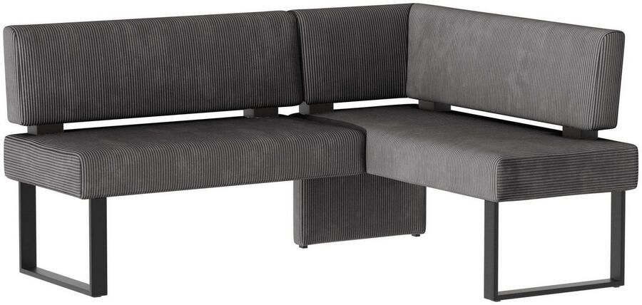 Home affaire Hoekbank Oliver met metalen frame keukenbank verschillende hoezen cord eetkamerbank ottos choice - Foto 17