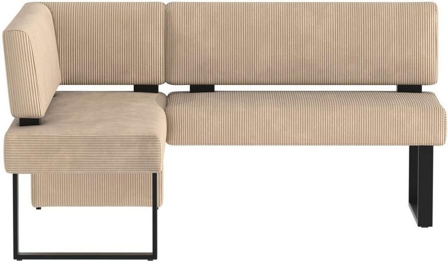 Home affaire Hoekbank Oliver met metalen frame keukenbank verschillende hoezen cord eetkamerbank ottos choice - Foto 6
