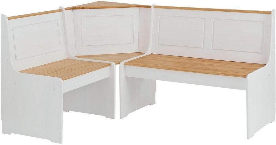 Home affaire Eethoek Sascha met tafel en kist-hoekbank massief hout (2-delig) - Foto 6