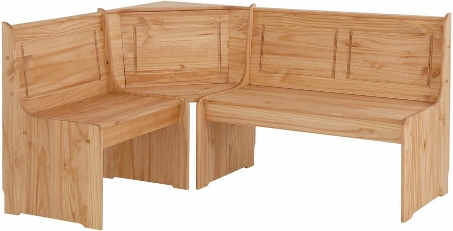 Home affaire Eethoek Sascha met tafel en kist-hoekbank massief hout (2-delig) - Foto 6