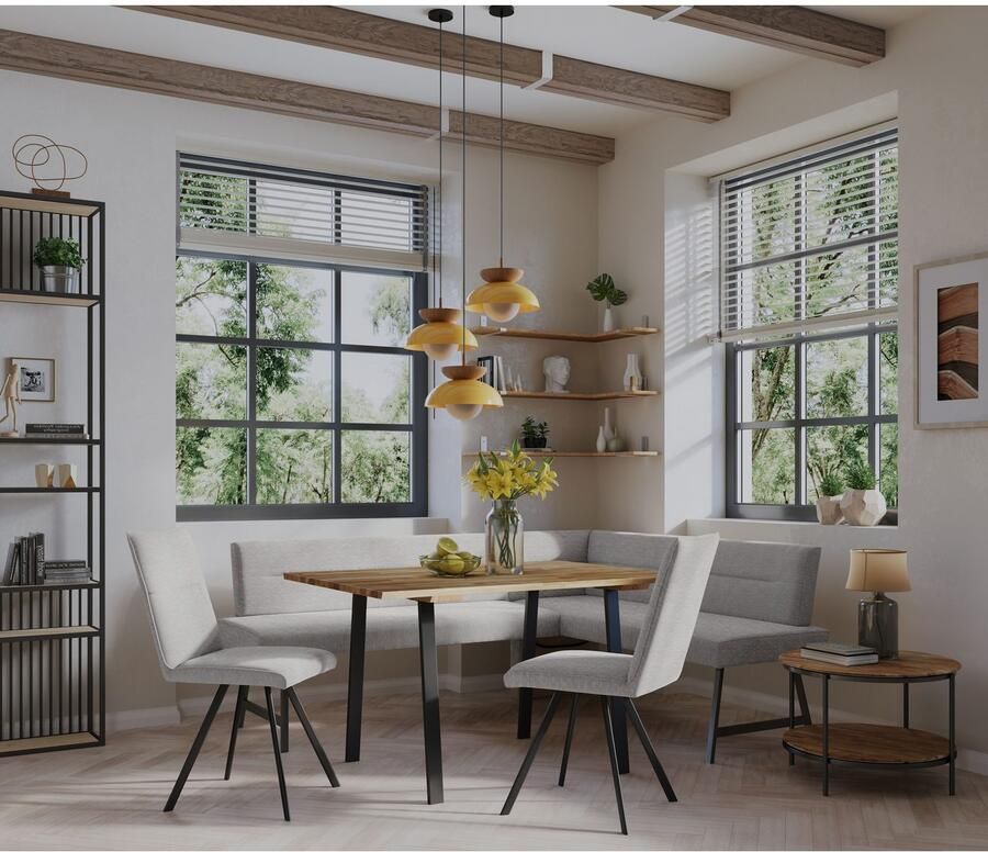 Home affaire Hoekbank Sava met golfvering in de zitting - Foto 2