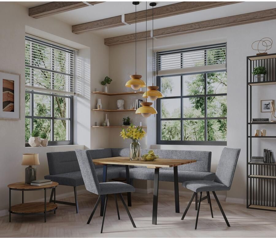 Home affaire Hoekbank Sava met golfvering in de zitting - Foto 2