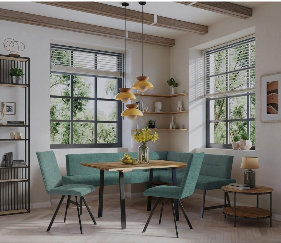 Home affaire Hoekbank Sava met golfvering in de zitting - Foto 2