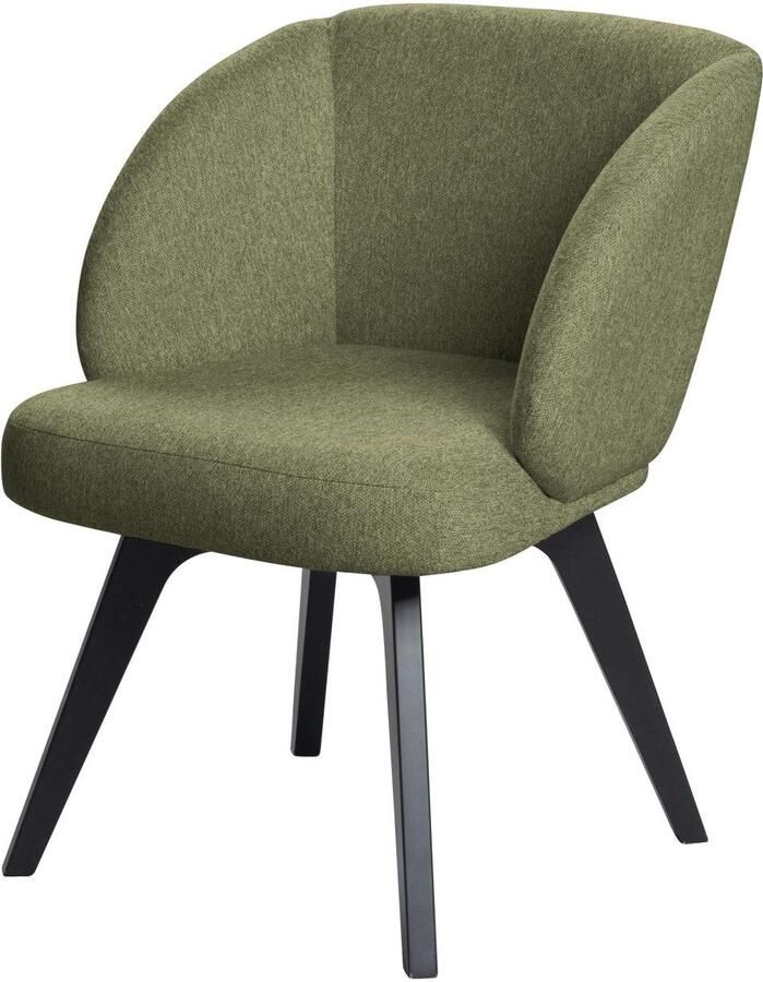 Home affaire Eetkamerstoel Aretha eetkamerstoel comfortabele stoel met afgeronde rugleuning met massieve beukenhouten poten gepolsterd verkrijgbaar in 3 kleuren