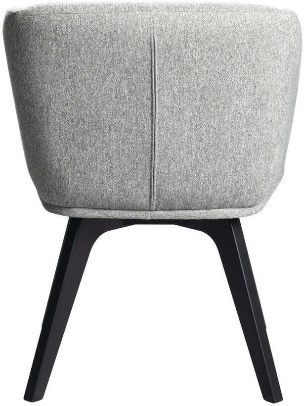 Home affaire Eetkamerstoel Aretha eetkamerstoel comfortabele stoel met afgeronde rugleuning met massieve beukenhouten poten gepolsterd verkrijgbaar in 3 kleuren - Foto 4