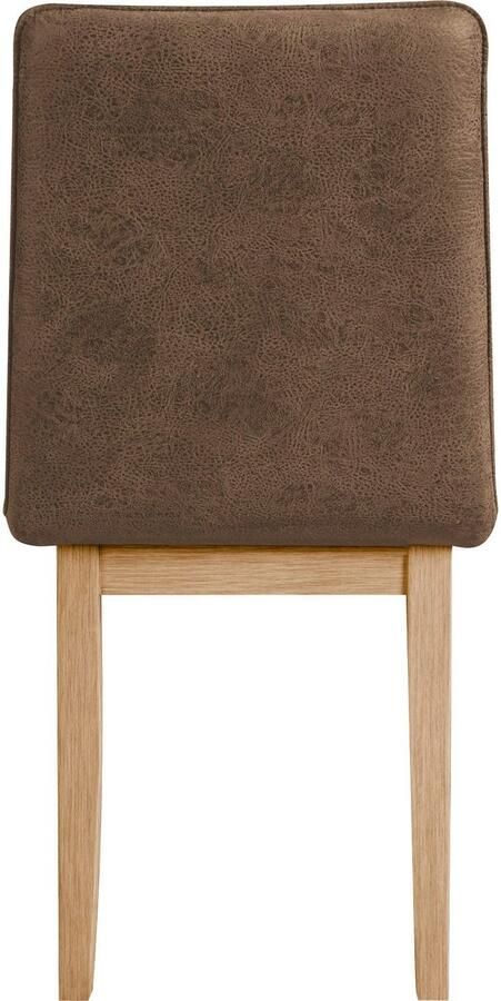 Home affaire Eetkamerstoel Beluna gestoffeerde stoel eetkamer bestseller Frame en poten van massief eiken modern landhuis (set 2 stuks) - Foto 7