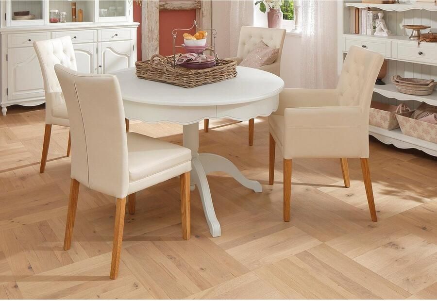 Home affaire Eetkamerstoel Colorado BESTSELLER Polsterstoel Poten in eiken of noten. In set van 2 4 of 6 - Foto 3