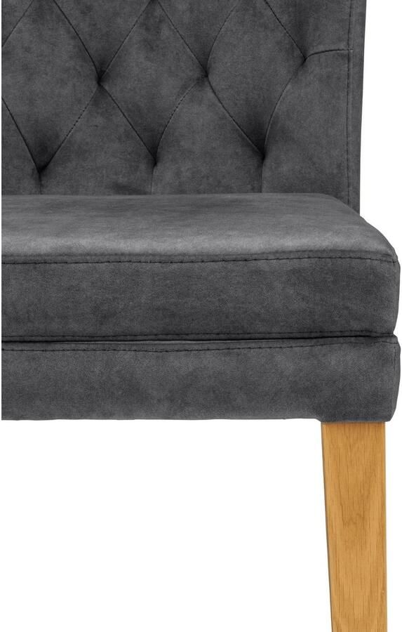 Home affaire Eetkamerstoel Colorado BESTSELLER Polsterstoel Poten in eiken of noten. In set van 2 4 of 6 - Foto 4