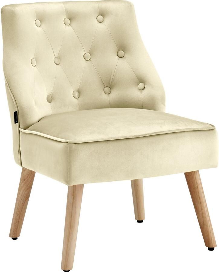 Home affaire Eetkamerstoel Emery set van 2 van mooie zachte fluwelen bekleding zithoogte 42 cm - Foto 3
