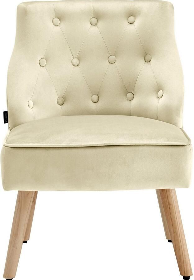 Home affaire Eetkamerstoel Emery set van 2 van mooie zachte fluwelen bekleding zithoogte 42 cm - Foto 6