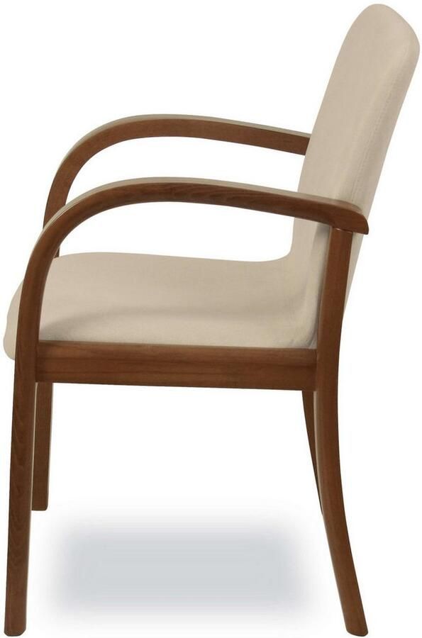 Home affaire Eetkamerstoel LINA707 eetkamerstoel Vlekafstotende stof massief houten frame stoomgebogen (1 stuk) - Foto 6