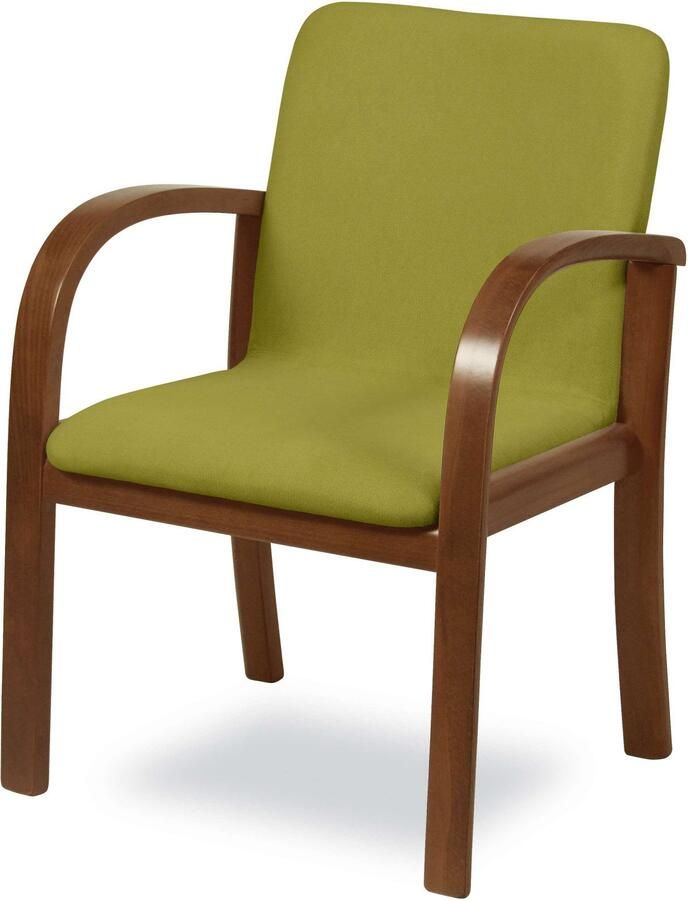 Home affaire Eetkamerstoel LINA707 eetkamerstoel Vlekafstotende stof massief houten frame stoomgebogen (1 stuk) - Foto 7