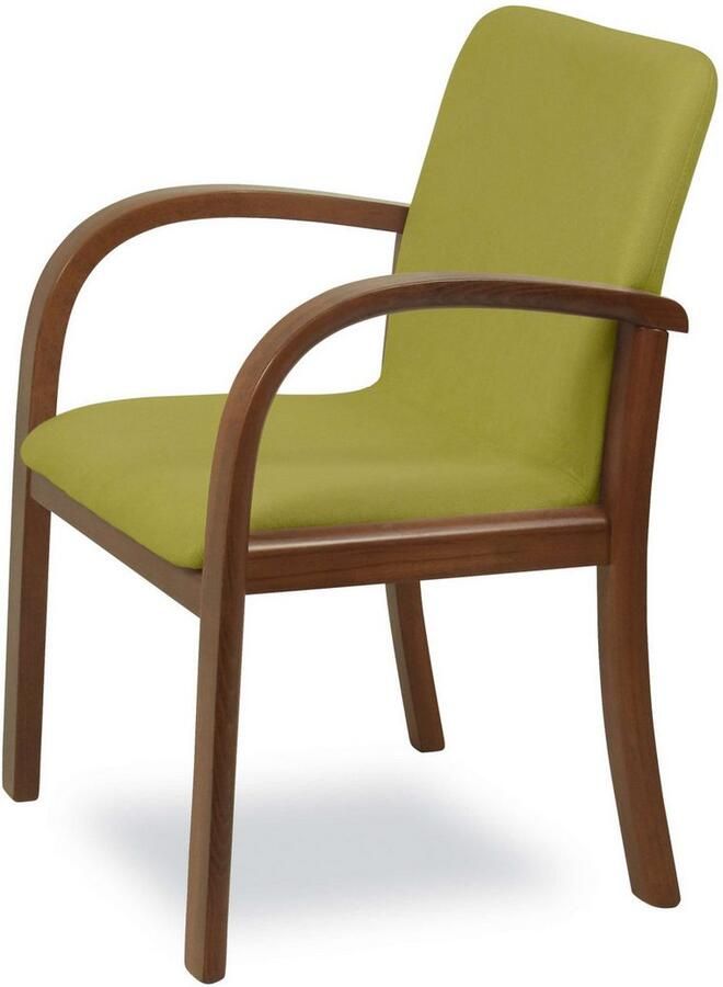 Home affaire Eetkamerstoel LINA707 eetkamerstoel Vlekafstotende stof massief houten frame stoomgebogen (1 stuk) - Foto 4