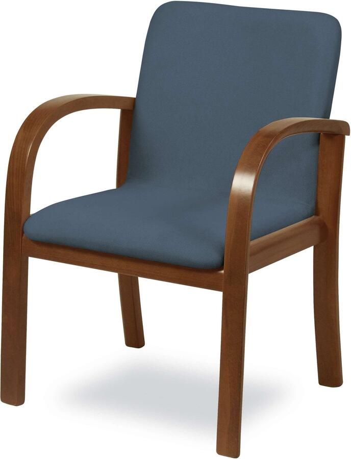 Home affaire Eetkamerstoel LINA707 eetkamerstoel Vlekafstotende stof massief houten frame stoomgebogen (1 stuk) - Foto 7