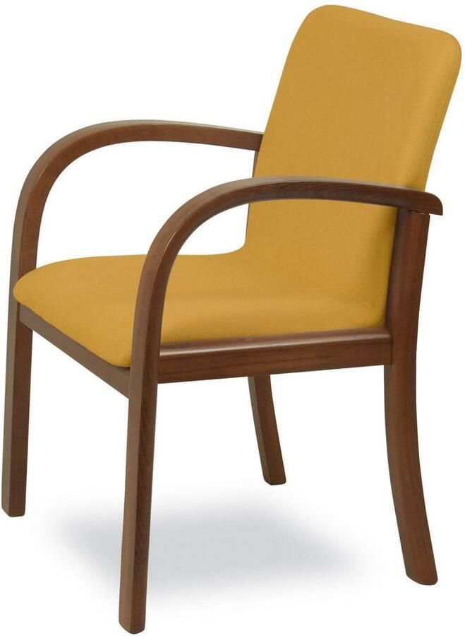 Home affaire Eetkamerstoel LINA707 eetkamerstoel Vlekafstotende stof massief houten frame stoomgebogen (1 stuk) - Foto 4