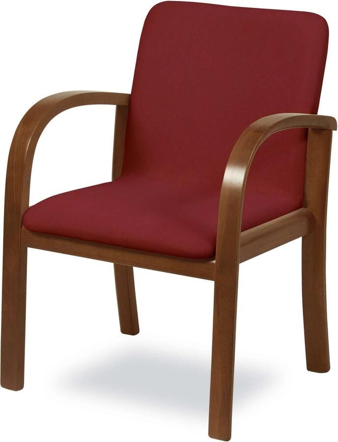 Home affaire Eetkamerstoel LINA707 eetkamerstoel Vlekafstotende stof massief houten frame stoomgebogen (1 stuk) - Foto 7