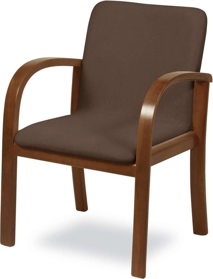 Home affaire Eetkamerstoel LINA707 eetkamerstoel Vlekafstotende stof massief houten frame stoomgebogen (1 stuk) - Foto 7