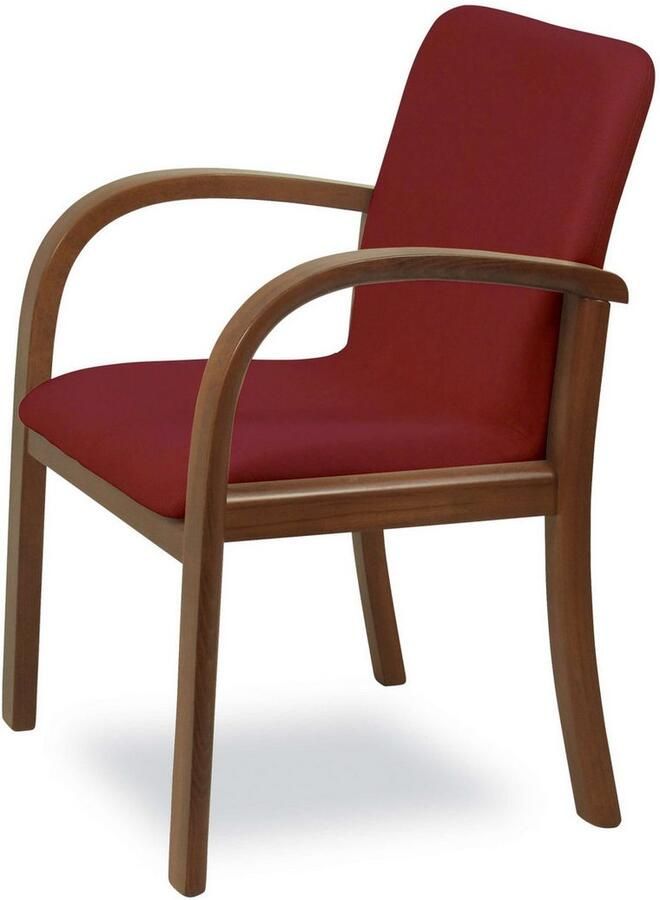 Home affaire Eetkamerstoel LINA707 eetkamerstoel Vlekafstotende stof massief houten frame stoomgebogen (1 stuk) - Foto 4