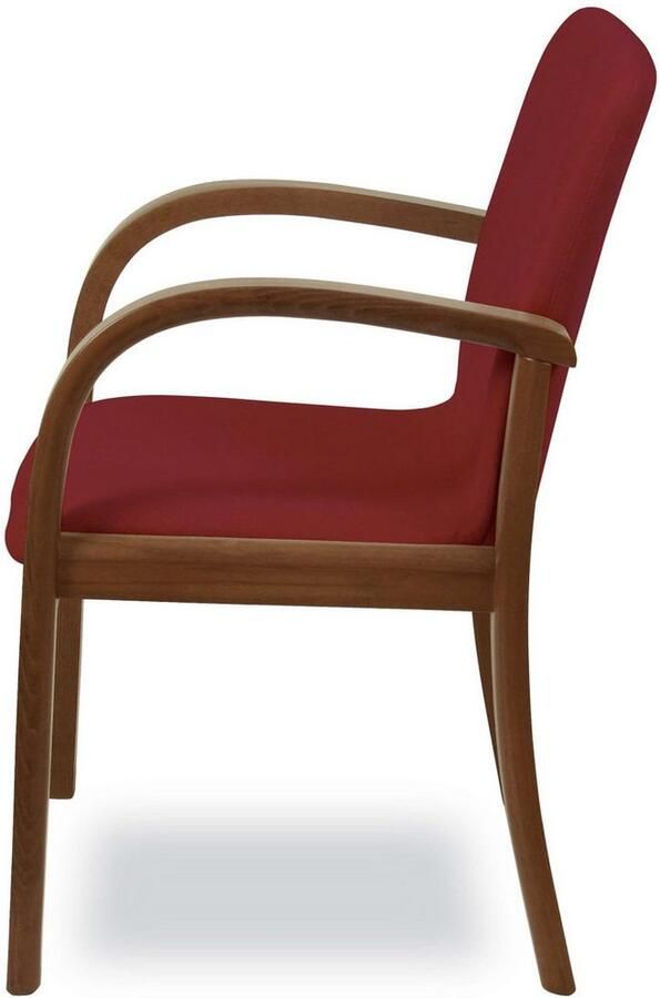 Home affaire Eetkamerstoel LINA707 eetkamerstoel Vlekafstotende stof massief houten frame stoomgebogen (1 stuk) - Foto 6