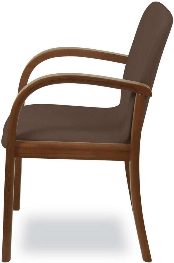 Home affaire Eetkamerstoel LINA707 eetkamerstoel Vlekafstotende stof massief houten frame stoomgebogen (1 stuk) - Foto 6