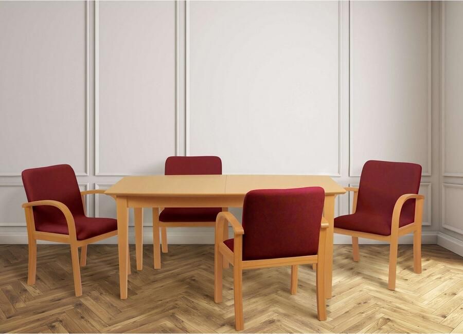 Home affaire Eetkamerstoel LINA707 Extra-comfort vlekbestendig weefsel massief hout (1 stuk) - Foto 5