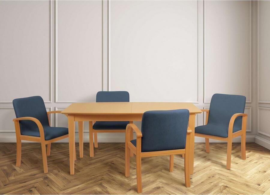 Home affaire Eetkamerstoel LINA707 Extra-comfort vlekbestendig weefsel massief hout (1 stuk) - Foto 5