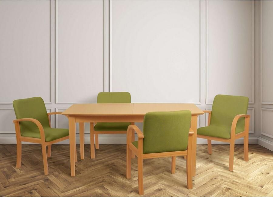 Home affaire Eetkamerstoel LINA707 Extra-comfort vlekbestendig weefsel massief hout (1 stuk) - Foto 5