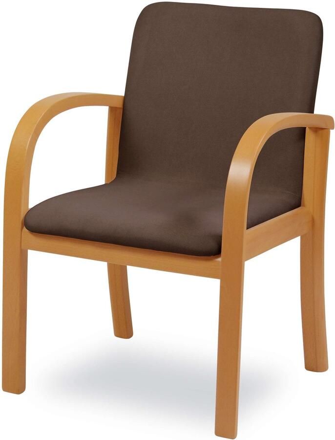 Home affaire Eetkamerstoel LINA707 Extra-comfort vlekbestendig weefsel massief hout (1 stuk) - Foto 7