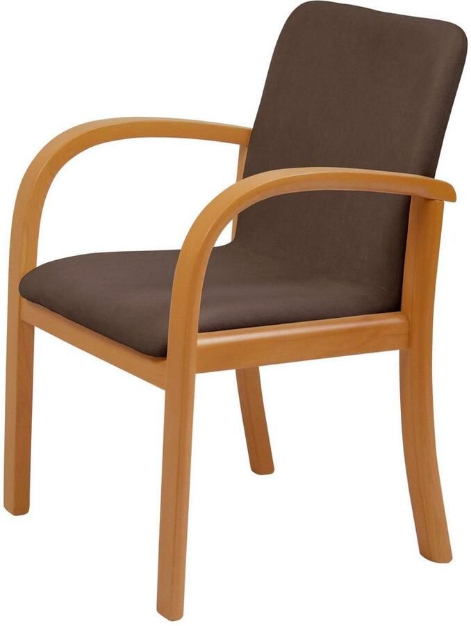 Home affaire Eetkamerstoel LINA707 Extra-comfort vlekbestendig weefsel massief hout (1 stuk) - Foto 4