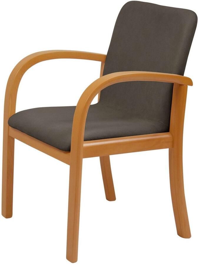 Home affaire Eetkamerstoel LINA707 Extra-comfort vlekbestendig weefsel massief hout (1 stuk) - Foto 4