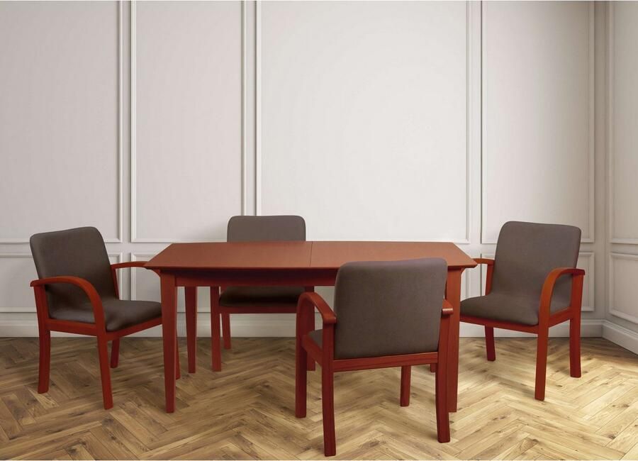 Home affaire Eetkamerstoel LINA707 Extra-comfort vlekbestendig weefsel massief hout (1 stuk) - Foto 5